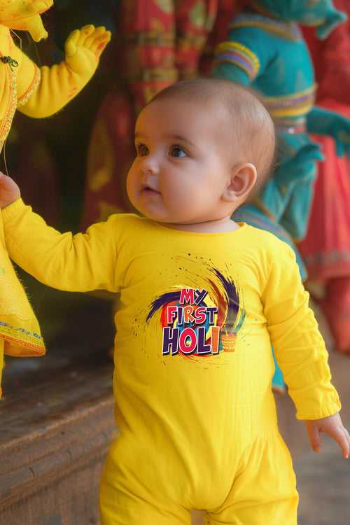 My First Holi Baby Romper | Onesies