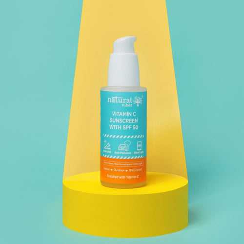 Vitamin C Sunscreen SPF 50+ Protection from UVA/UVB rays, Blue Light & Pollution 50 ml