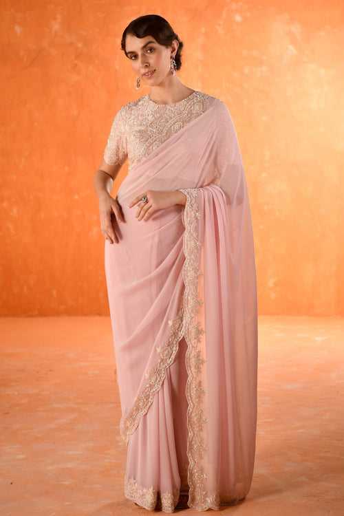 Pink Chandelier Saree