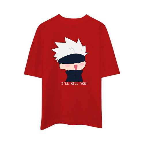 I'LL KILL YOU - Gojo Satoru Anime Oversized T-shirt