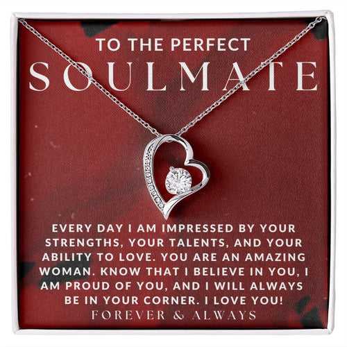 Beautiful Gift For Soulmate - Pure Silver Heart Necklace Gift Set
