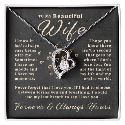 Special Romantic Gift For Wife 2024 - Pure Silver Heart Necklace Gift Set