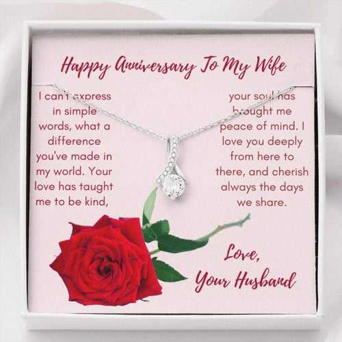 Special Wedding Anniversary 2024 Gift For Wife - Pure Silver Necklace Gift Set