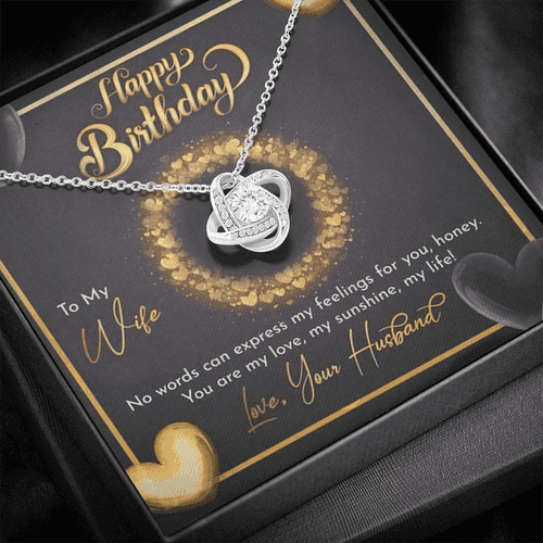 Unique Birthday Gift Wife 2024 - Pure Silver Pendant & Message Card | Combo Gift Box