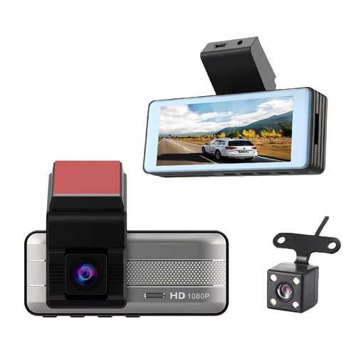 Car Dashboard Camera Full HD 1080p with Rear Camera