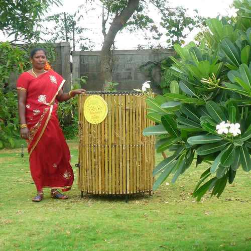 Bamboo Leaf Composter for home and community gardens