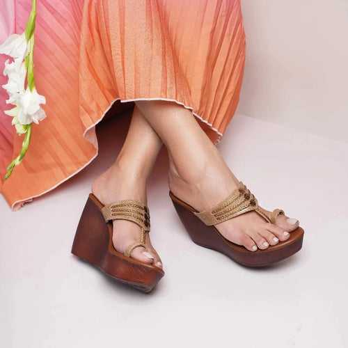 Candy Comfort High Kolhapuri Heel Platforms