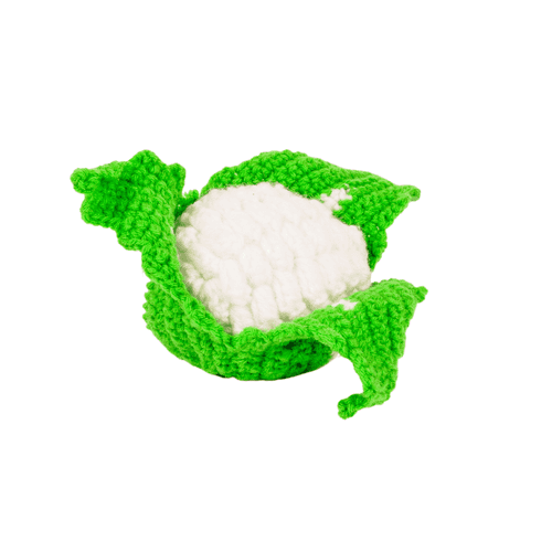 Crochet Cauliflower Vegetable Toy