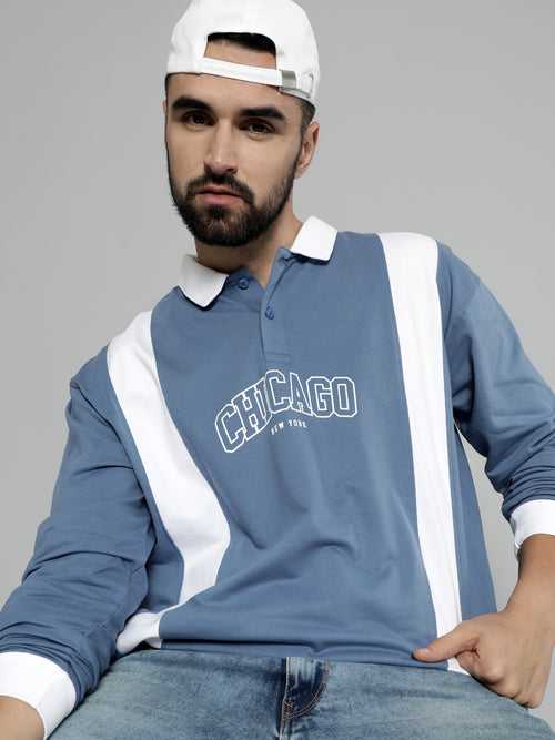 Chicago Denim Blue Polo T-Shirt