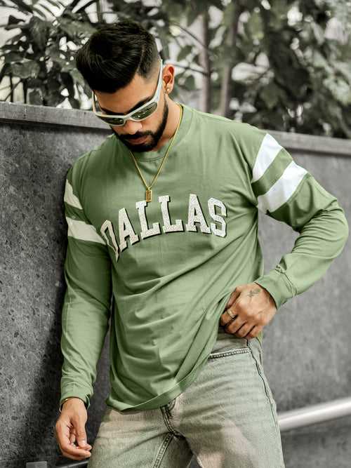 Dallas Hunter Green Oversized T-Shirt