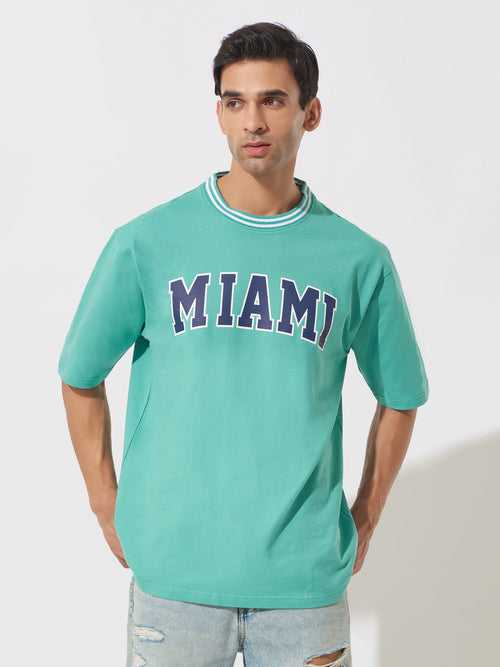 Miami Tuck Berly Green Oversized T-Shirt