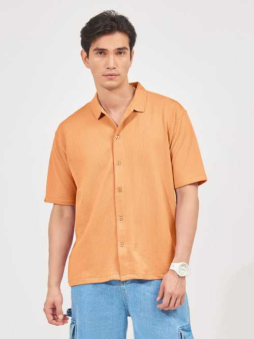 Elliot Knit Orange Lycra Shirt