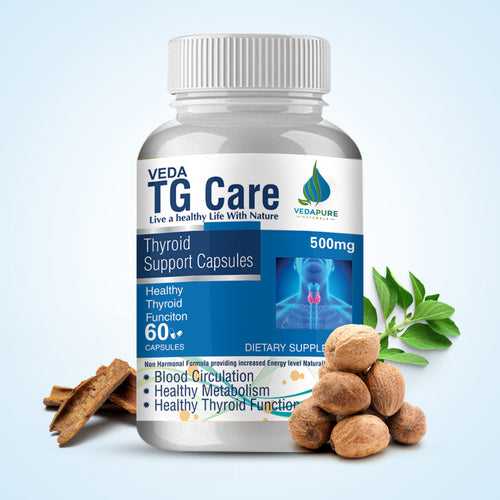 Vedapure Naturals TG Care Thyroid supplement For Men & women- 60 Capsules