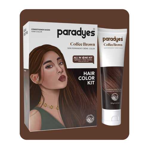 Coffee Brown Hair Color Kit | Lasts 8+ washes