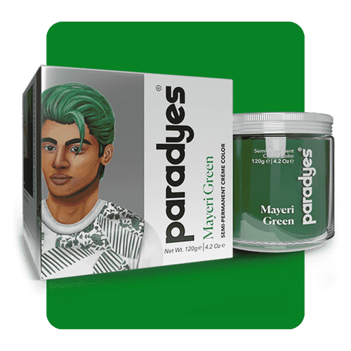 Mayeri Green Semi-Permanent Hair Color