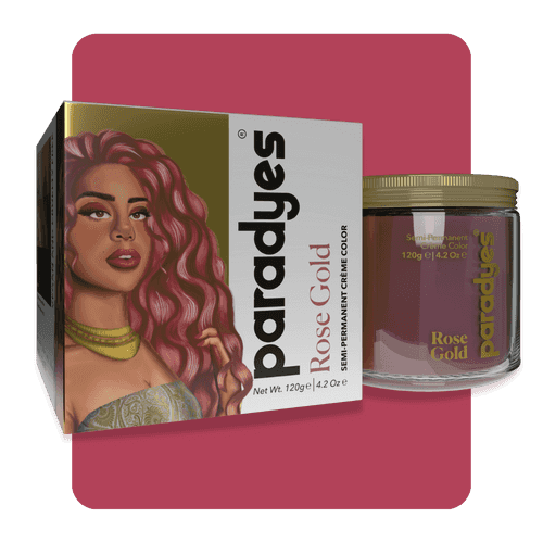 Rose Gold Semi-Permanent Hair Color