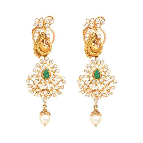 "Grand Statement 18Kt Diamond Earrings"