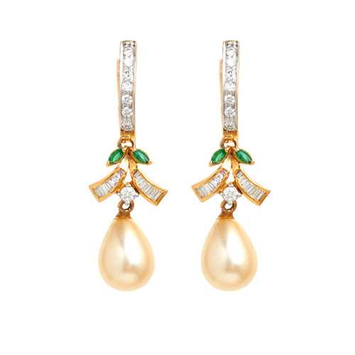 Perfectly Glamorous Diamond Bali Earrings