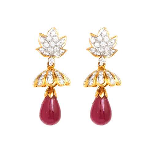 Floral Majestic Diamond Earrings