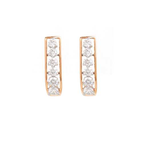 Magnificent J Valley 18Kt Diamond Stud Earrings