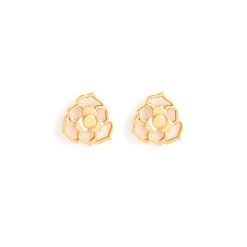 Rosy Gold Stud Earrings