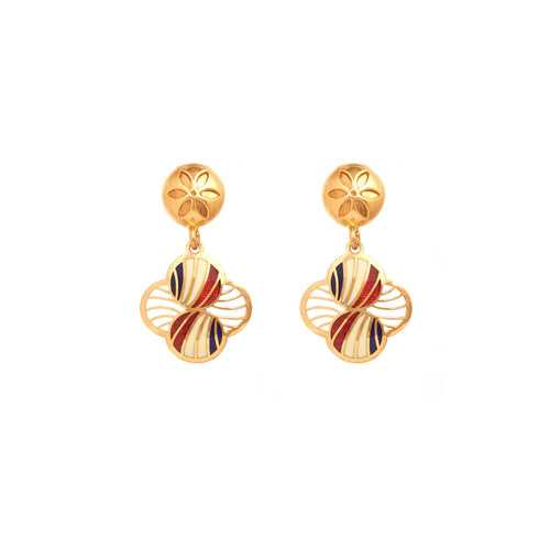 Radiant Gold Dangle Earrings