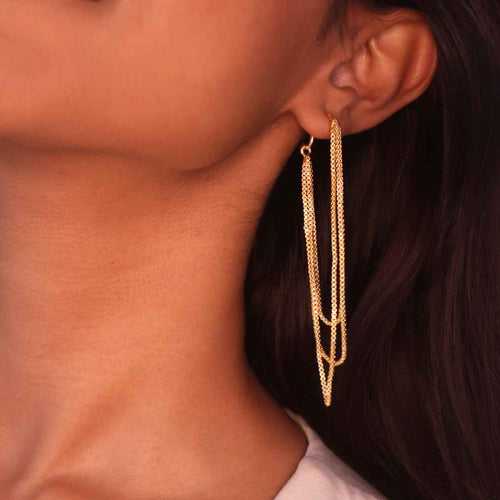Brass - Sway Earrings