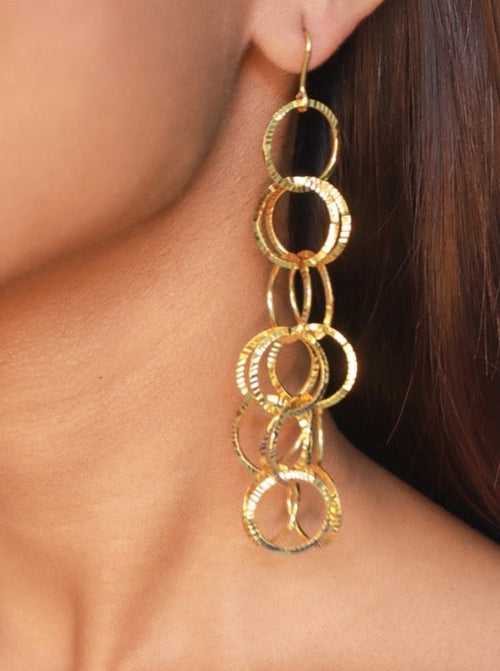 Brass - Cascade Earrings