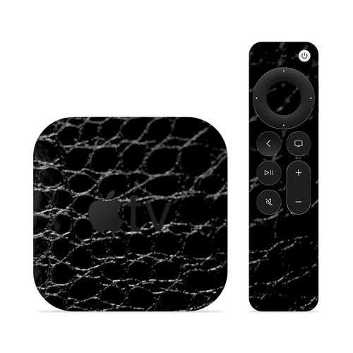 Black Croc Skin For Apple TV