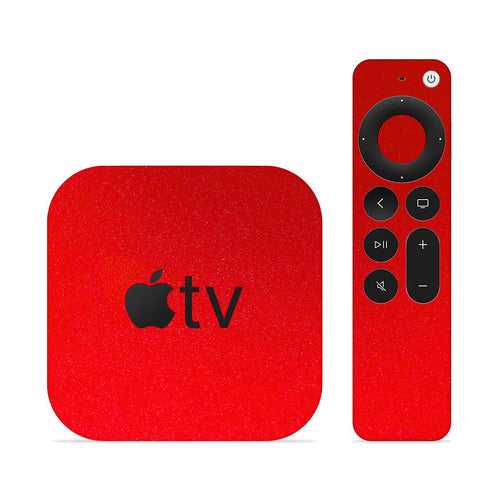 Matte Red Skin For Apple TV