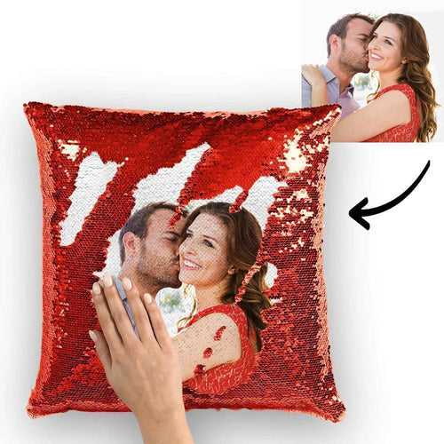 Personalised Magic pillow with Sequin Cushion