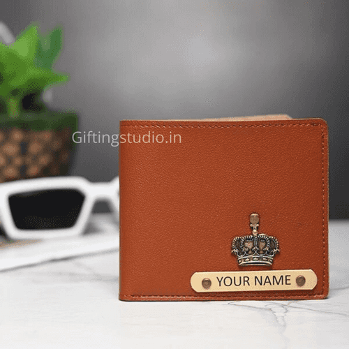 Customized Men's Wallet - Tan Brown