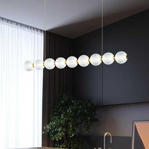 800MM Led Gold Body Modern LED Chandelier Hanging Lamp - Warm White