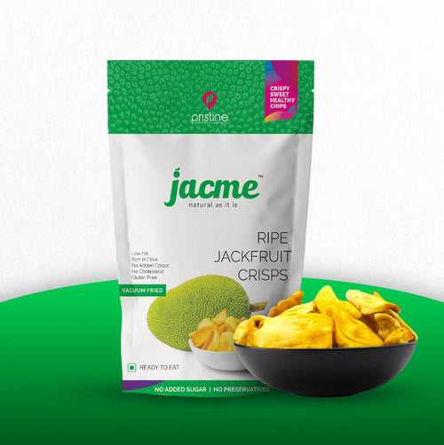 Ripe Jackfruit Vacuum Cooked Crisps 50gm | Healthy Fruit Snack | vegan