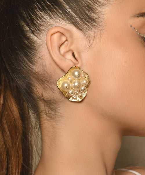 Pearl Diamond Earring