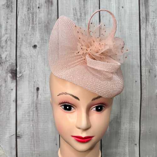 Love Dust Blush Pink Fascinator Hat