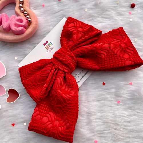 Darling Red Hair Bow