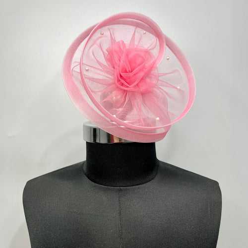 Twisted Baby Pink Fascinator