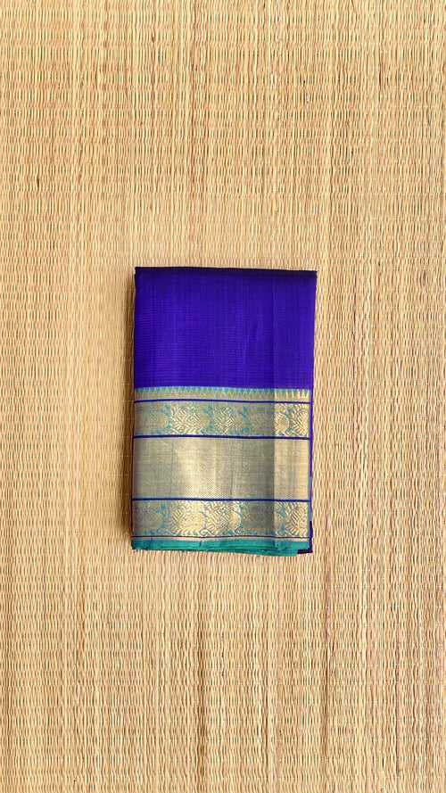 Blue Mangalagiri Silk Cotton Saree