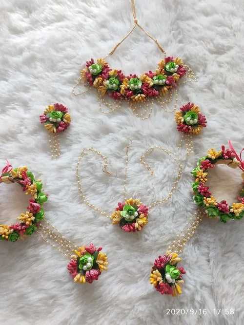 Haldi Flower Jewellery