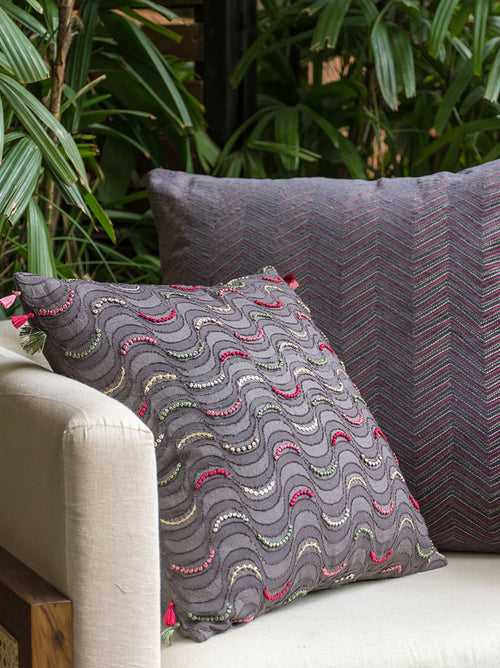 Pine Valley Cushion Cover (Charcoal)