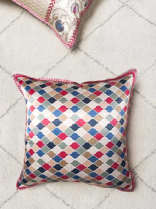 Rang Jaal Cushion Cover