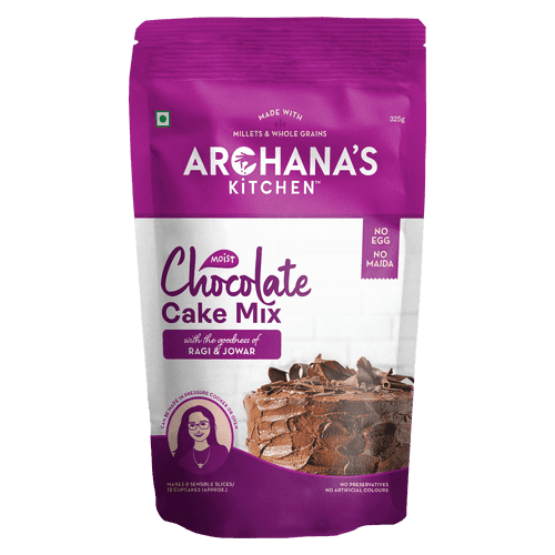 Rich Chocolate Cake Mix | 325g | Made from Millets | No Maida | Eggless