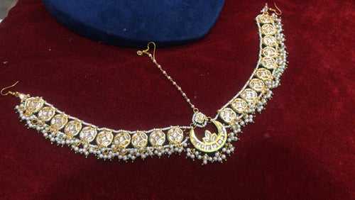 ZEVAR I Kundan Studded Bridal Mathapatti For Women