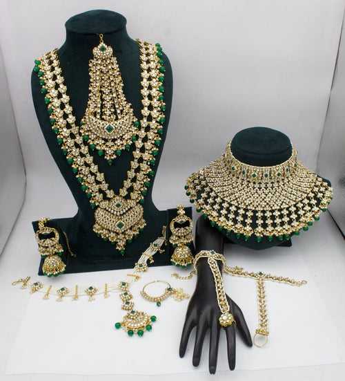 Verde Elegante Green Kundan Bridal Jewellery Collection