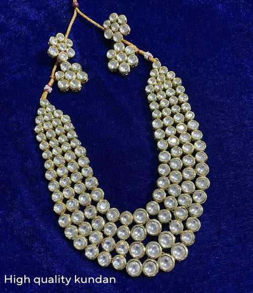 Exquisite Kundan Heavy Long Necklace Set for Elegant Occasions