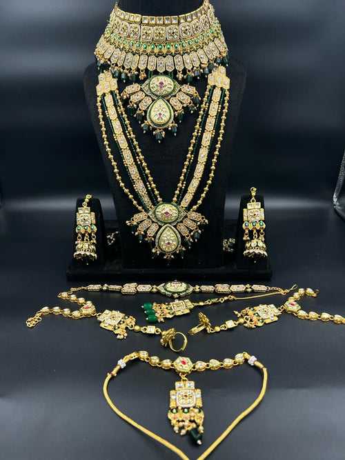 ZEVAR | Elegant Kundan Bridal Gold Jewellery Set - Exquisite Craftsmanship