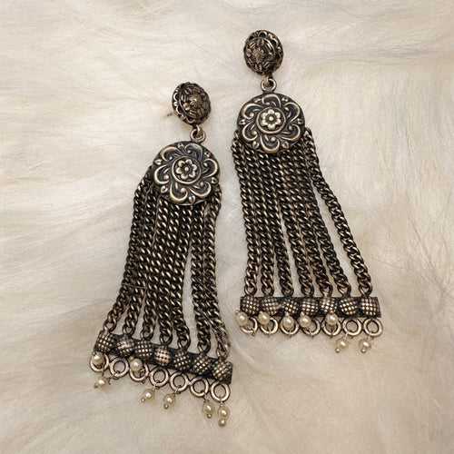 MAUSAMI . Stunning danglers in silver.