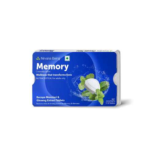 Memory Health Supplement Chewable Tablet to Enhance Memory & Alertness | 15 Tablet each pack