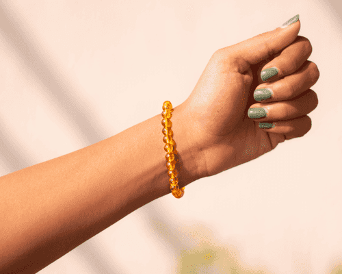 🎁 Citrine Bracelet (6mm) (100% off)